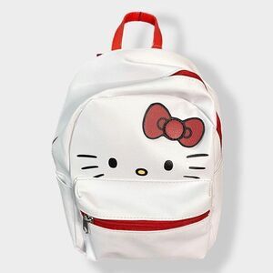 Hello Kitty Face Mini Backpack Faux Leather Sanrio Hard to Find New with Tags